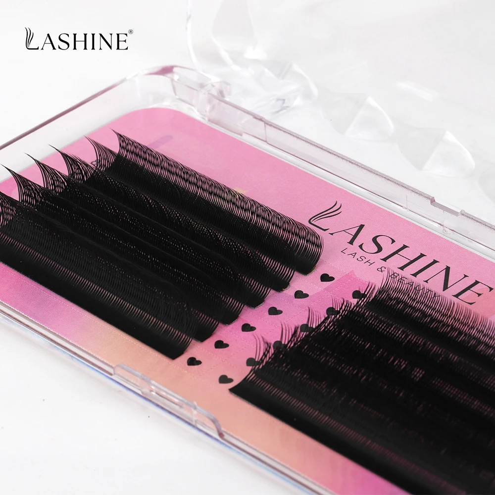 Lashine 3 Case Fox YY Wimpern-Cilia, brasilianisches Volumen, weich, 0,07 mm, fliegende YY-Wimpern links und rechts, YY Fox-Wimpernverlängerung