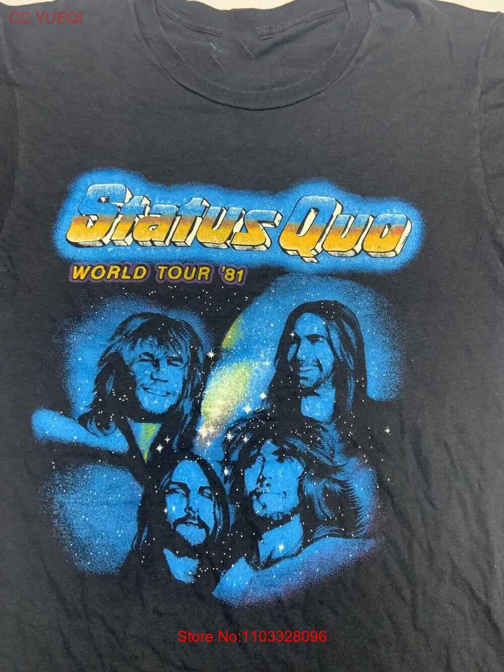 Camiseta Status Quo Vintage World Tour 1981 Screen Stars, todas las tallas DA497