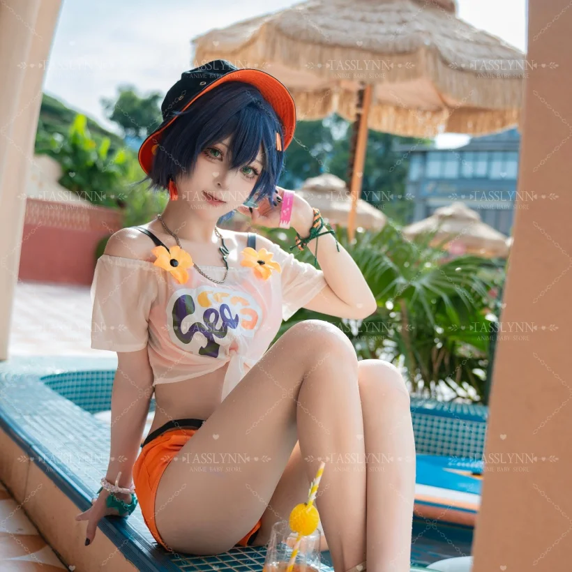 

ZZZ Zenless Zone Zero Belle Cosplay Costume Women Belle Summer Swimwear Halloween Christmas Role Playing Party