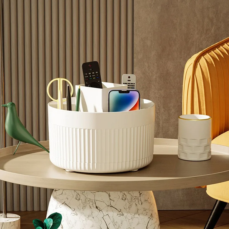 360 °   حاوية تخزين فرشاة المكياج الدوارة على الطاولة، رف مستحضرات التجميل، فرشاة ظلال العيون، حامل قلم أحمر الشفاه