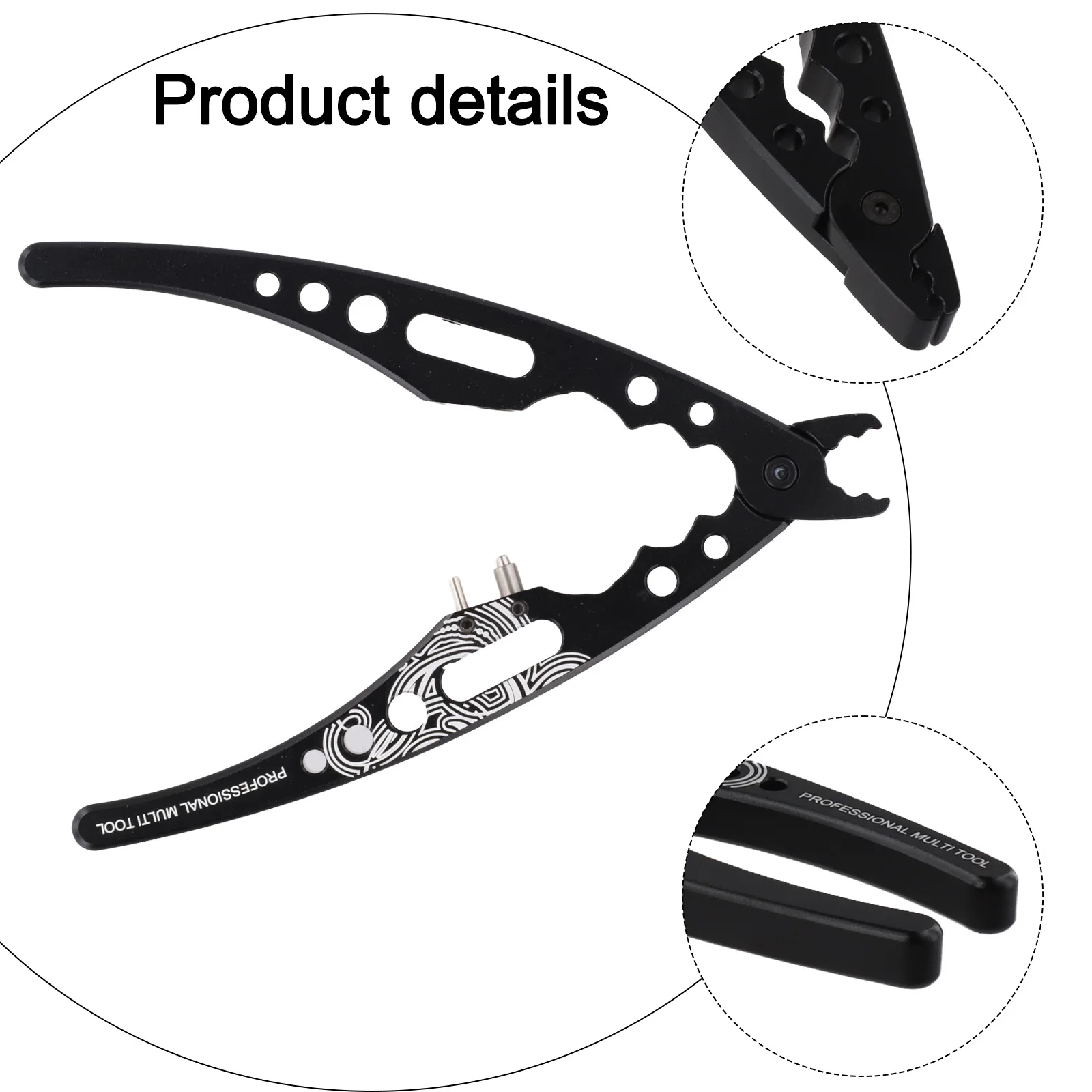 أدوات نموذج الطائرة أداة تفكيك النموذج 155 مللي متر حجم اللون الأسود تصميم مريح سبائك الألومنيوم عالية الجودة 155 مللي متر #6