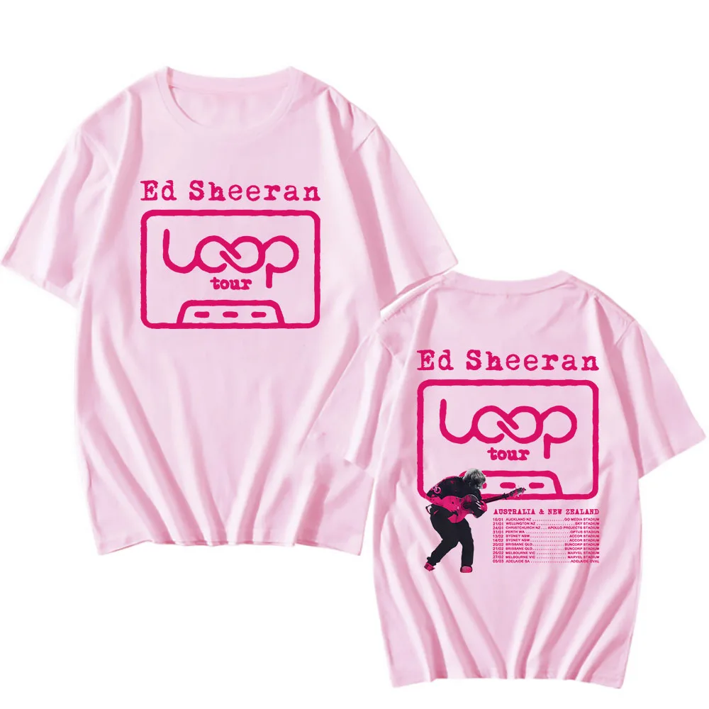 

Ed Sheeran Loop Tour Tshirts Short Sleeve Cotton Fashion T-shirt Casual Loose Unisex Streetwear Men Women Clothing Graphic Tees