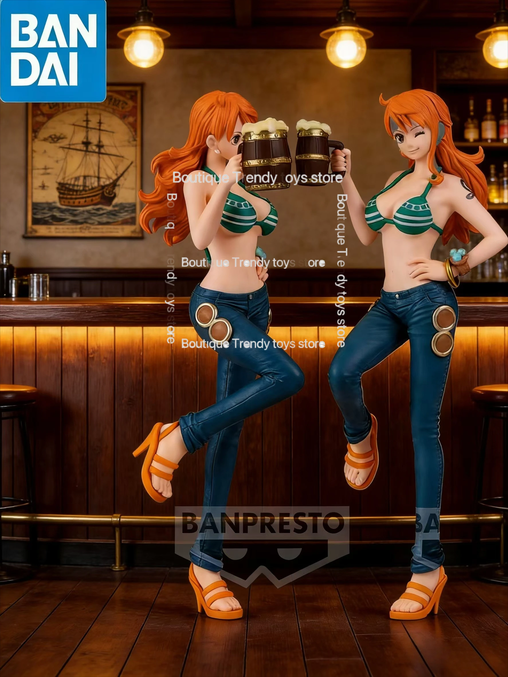 

В наличии: Оригинальная фигурка Нами из One Piece от Bandai/Banpresto, новая, в коробке, модель аниме-персонажа, коллекционная игрушка.