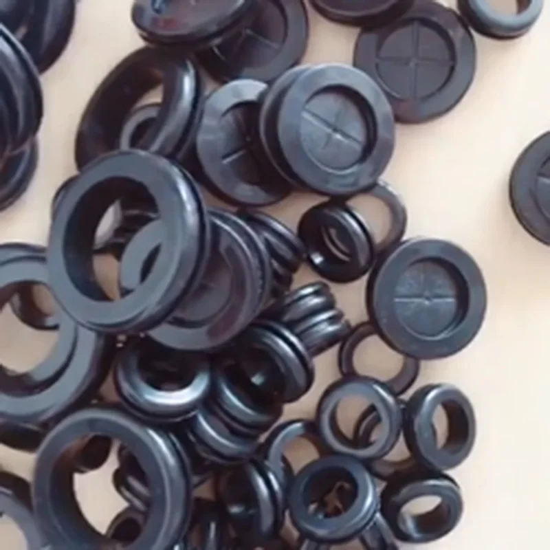 1~20Pcs Black Round Grommet Protective Coil Double-sided Rubber Firewall Hole Plug Retaining Ring Parts