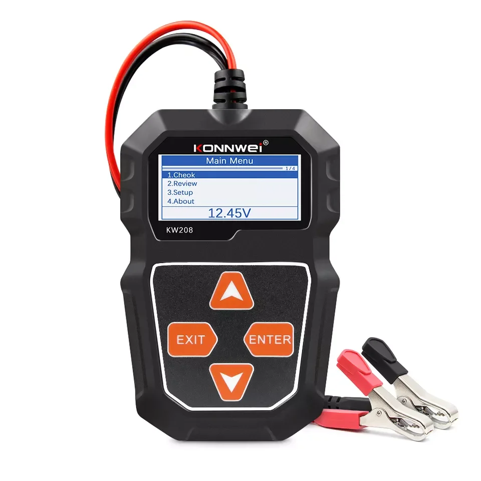 

KONNWEI KW208 Car Battery Tester 12V Diagnostic OBD2 Tools Essential For Measuring Car Battery