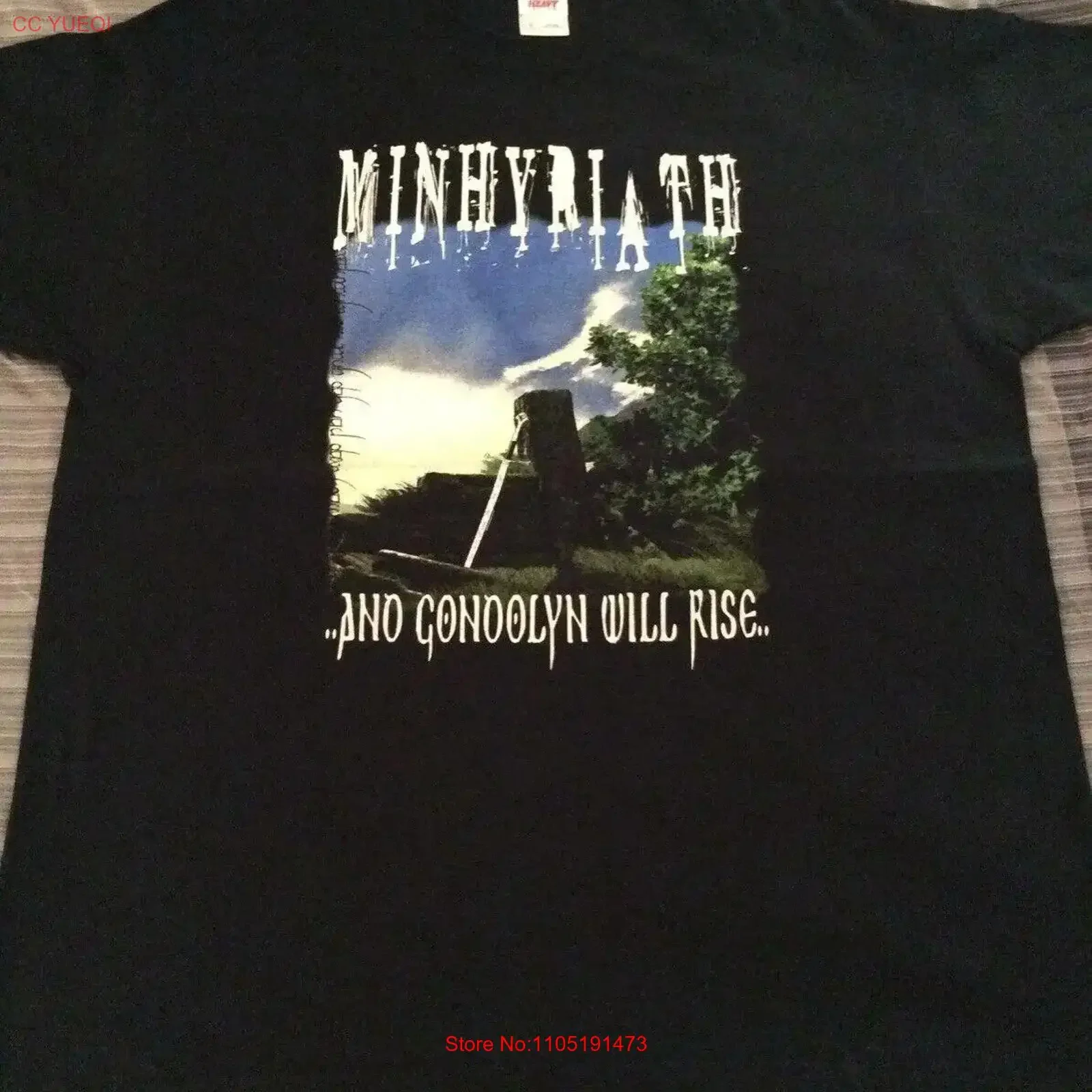 MINHYRIATH Gondolyn T Shirt XL Azarath The Chasm Inquisition Urgehal Urfaust vintage Washed Soft Comfortable homme Stretched