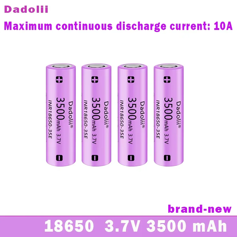 

New 18650 battery 3.7v 3500mAh 10A discharge battery suitable for electric vehicles and power tools