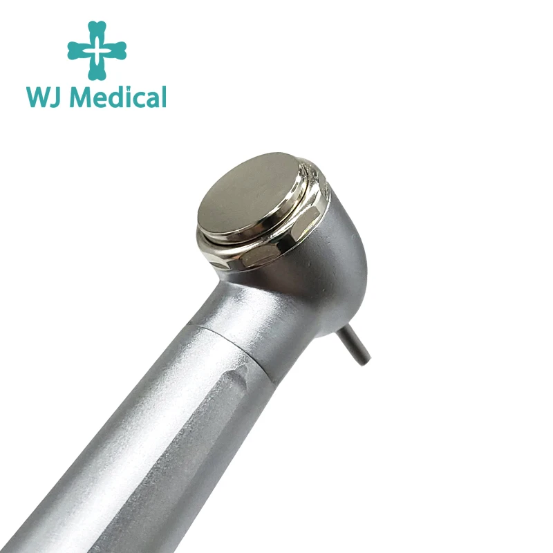 WJ Medical Dental LED High Speed Hand Piece Dentist E-Generator Handpiece Push Button 2/4 Holes Three Water Spray Air Turbine