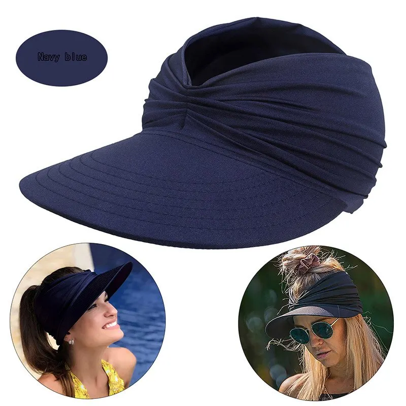 Kapelusze sportowe Sun Visor Puste Top Baseball Sun Cap Damskie czapki przeciwsłoneczne z osłoną UV plażowe kapelusze przeciwsłoneczne dla młodych