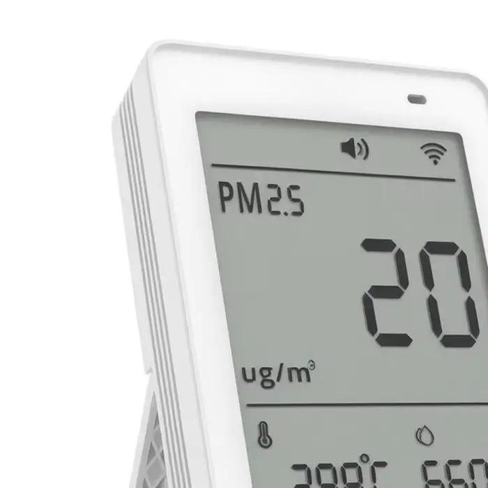 For Smart Indoor Quality Monitor PM2.5 PM10 Temperature Humidity Sensor With 3.73 Inch Display For Home Office Matter Ecosys