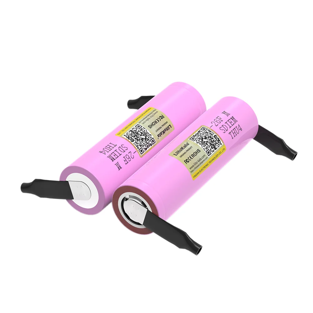 LiitoKala 3.7V 2600mAh 18650 Battery ICR18650 26FM Lithium Lon Battery Replacement External Battery