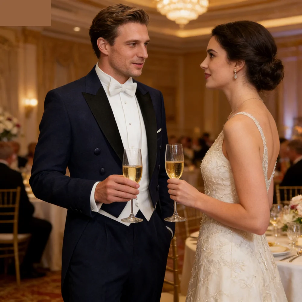 

Men's Formal Terno Complete Set, Blazer Vest, Pants Matching Scarf, Lapel Wedding, Godfather Dress Code, 3 Pieces