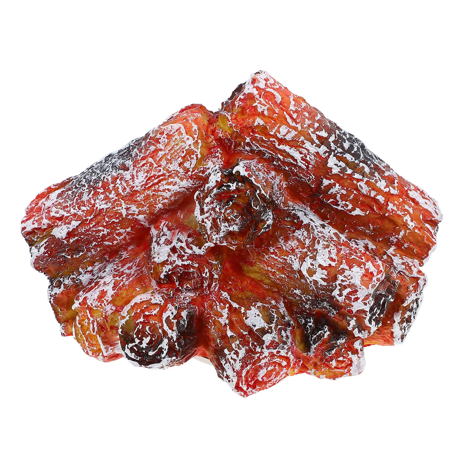 LED Resin Fake Fire Lamp USB Powered Realistic Charcoal Flameless Campfire Light Christmas Halloween Night Light Home Decor