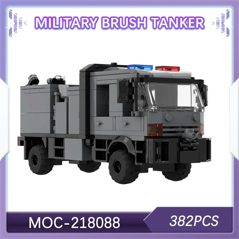 

382 шт., военная кисть, танкер, строительный блок, сборная модель, городская полиция, сделай сам, кирпичи, солдат, легион, игрушки, подарки для детей MOC- 218088