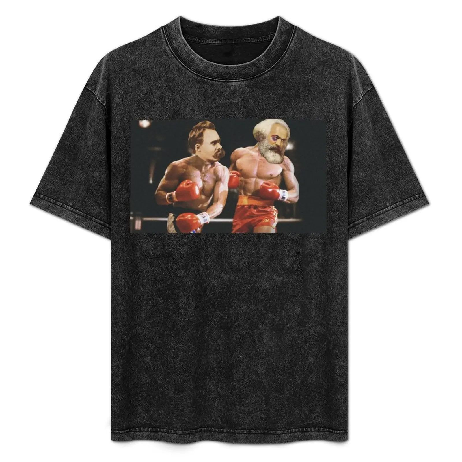 

Nietzsche Vs. Marx T-Shirt Large Size Casual Short Sleeve Top