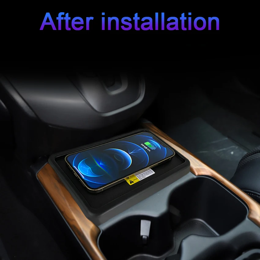 جديد! شاحن لاسلكي 15 وات، خاص على متن QI لوحة شحن سريع للهاتف ملحقات السيارة لهوندا CR-V CRV 2016 2017 2018 2019 #3