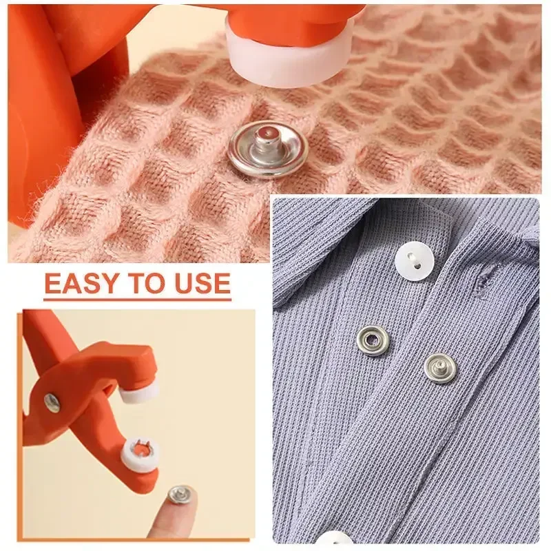 Plier Tool 50pcs Metal Snap Button Thickened Snap Fastener Kit Diy Craft Supplies For Installing Clothes Bag Sewing Accessories