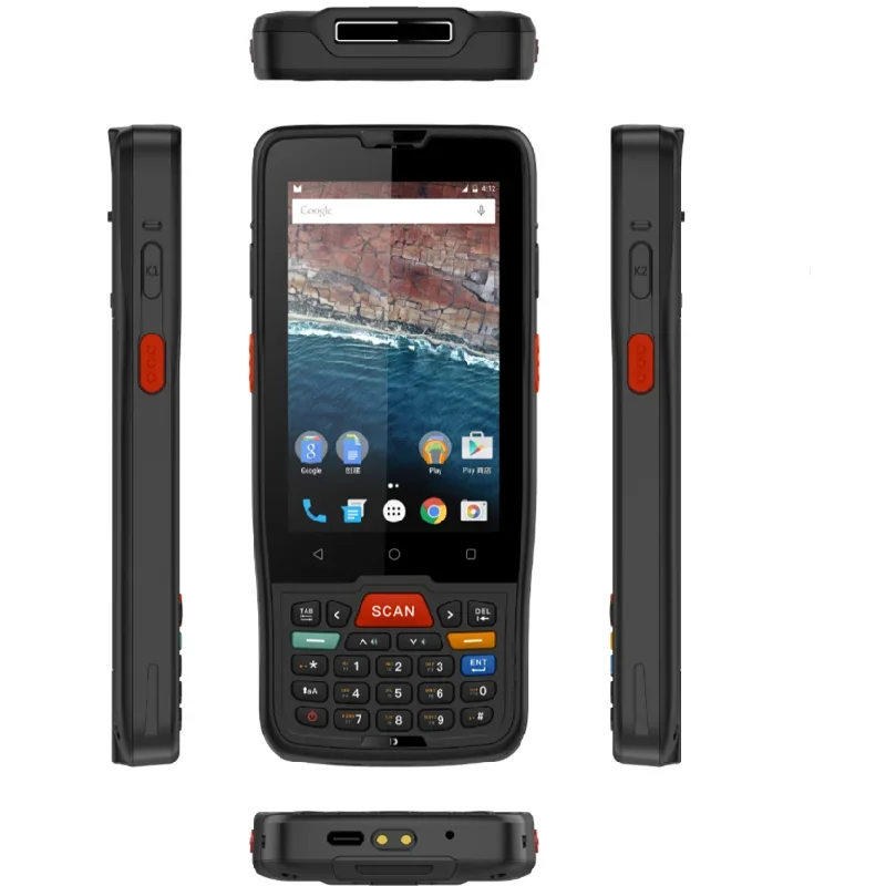 Dellege DT0076G Cheap   PDA  android 9.0 handheld smart mobile computer  with digital Keyboard