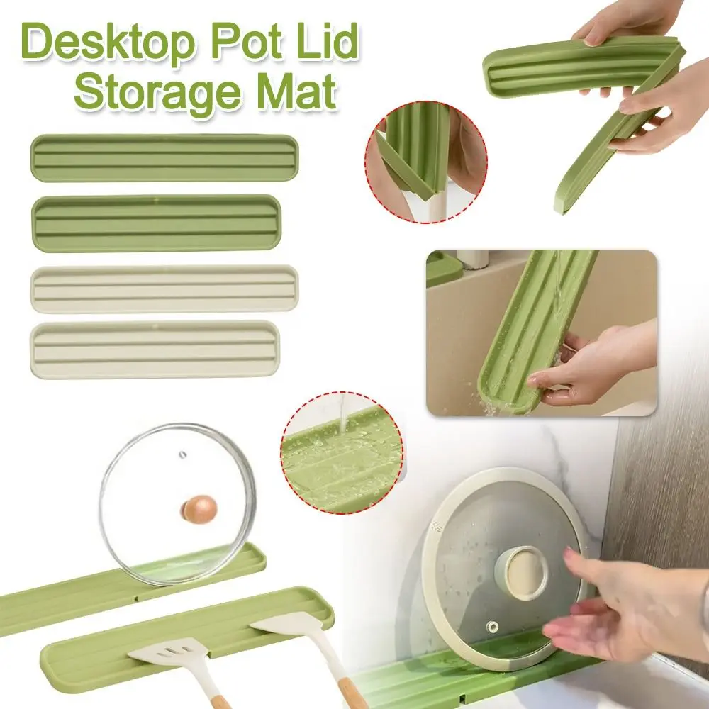

Washable Countertop Pot Lid Storage Mat Sink Water Prevent Multifunctional Long Non-slip Mat Countertop Protector