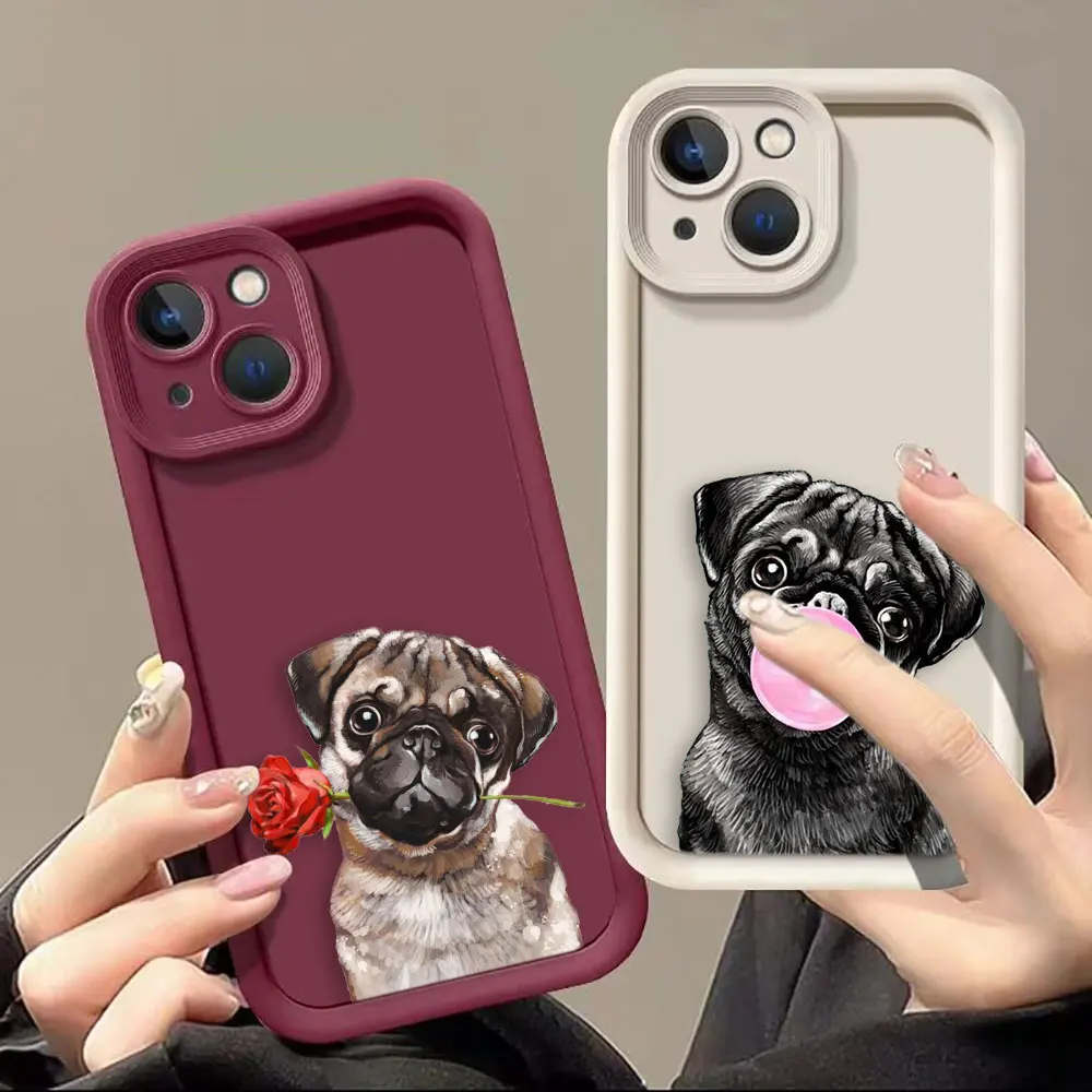 Casing ponsel anjing kecil yang lucu untuk Infinix TECNO POP 8 CAMON 20 SMART 5 6 7 8 HOT 20 30 30I 40 40I NOTE 12 G96 30 casing Funda Shell