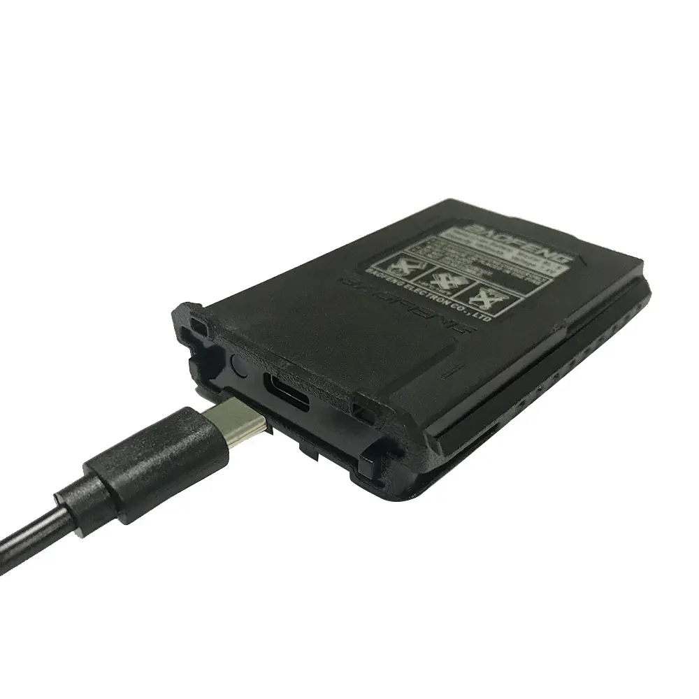 Cargador De Batería USB Para Walkie Talkie – Cable USB Compatible Con Baofeng UV-5R, UV-5RE, DM-5R (Carga Rápida, Indicador LED)