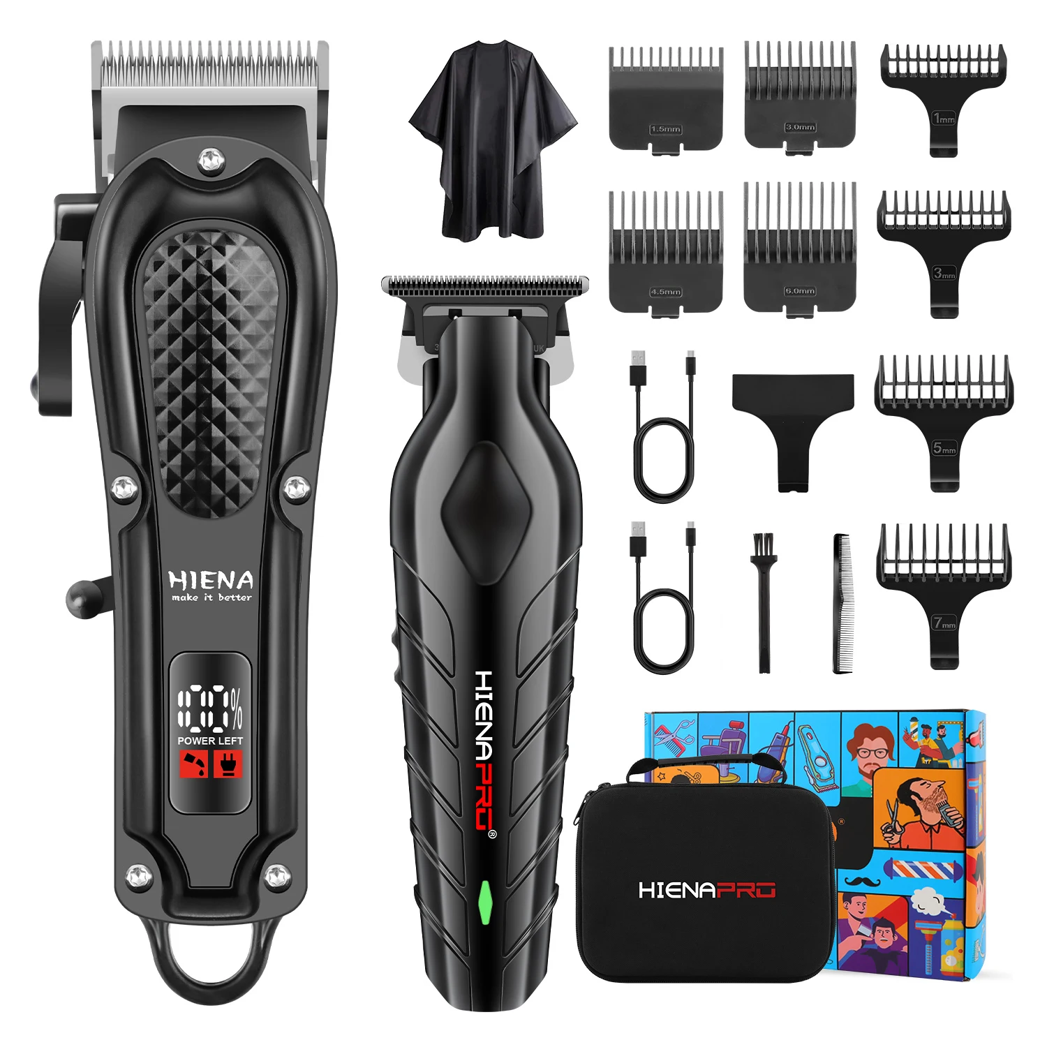 HIENA Hair cutting machine beard hair trimmer for men hair clipper professional barber machines electric shaver hair clippergift