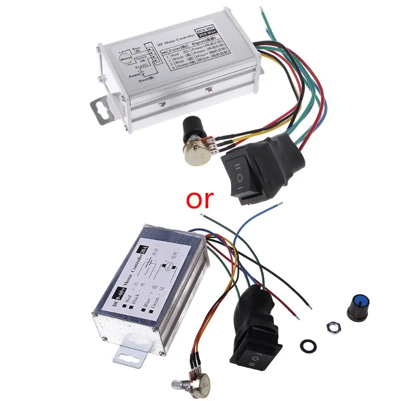 for DC 12V 24V 36V 48V SoftStart Reversible Motor Speed Control PWM Controller P