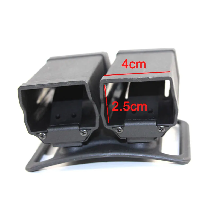 Custodia tattica doppia singola per caricatore per Glock 17 Beretta M9 Sig USP 9mm calibre.45 Custodia per fondina per caricatore con clip per proiettile