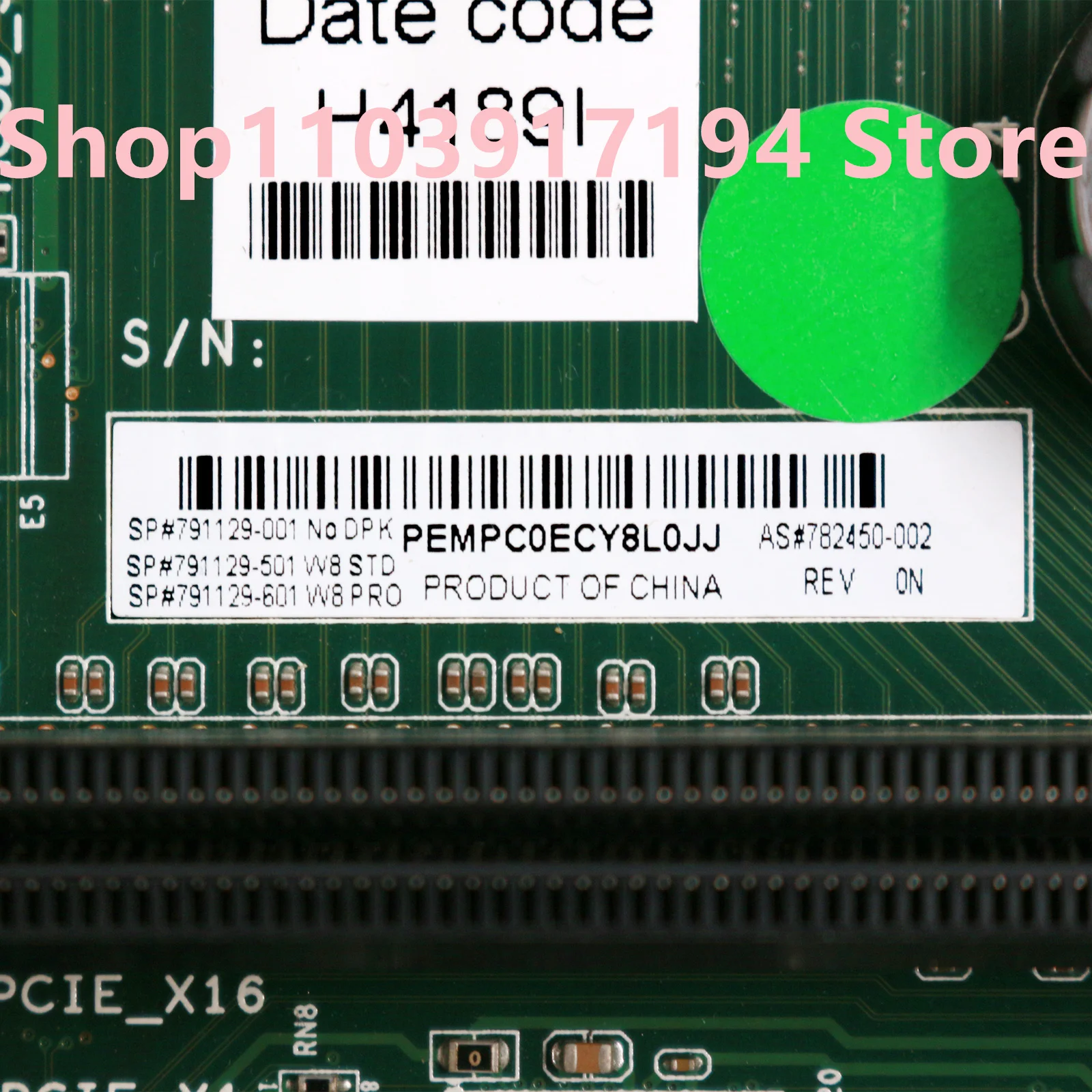 FÜR HP ProDesk 280G1 MT Motherboard FX-ISB-8X-3 791129-001/601