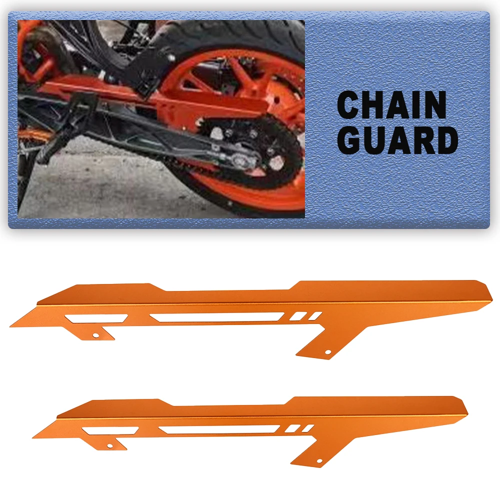 

For DUKE125 200 390 Duke Motorcycle Chain Guard Cover Protector Aluminum 2011 2012 2013 2014 2015 2016 DUKE 125 DUKE200 DUKE390