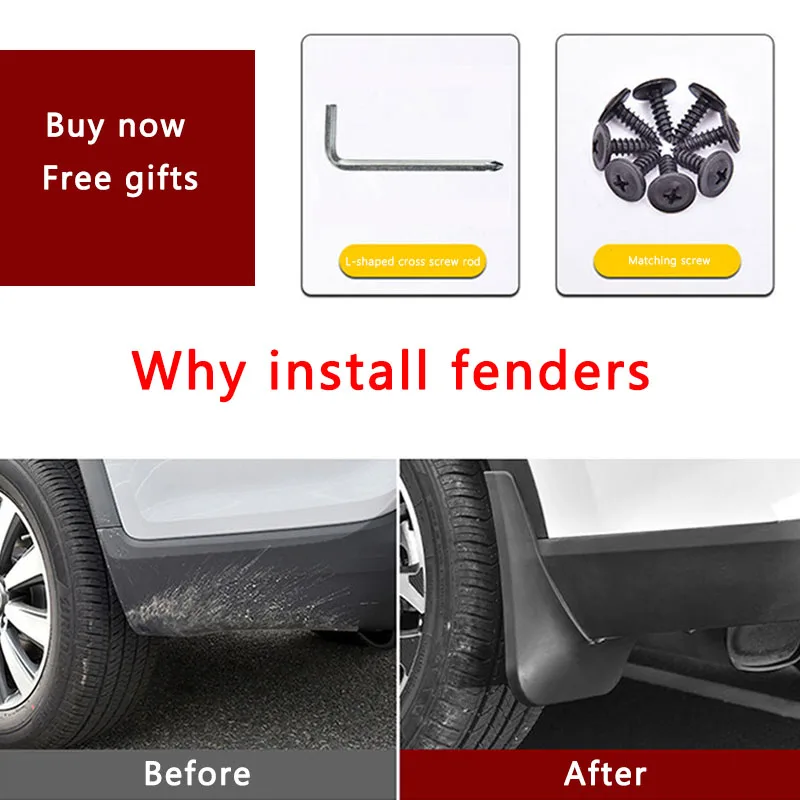 for Mazda 6 Mazda6 GG 2002 2003 2004 2005 2006 2007 Wagon Mud Flaps Splash Guards Mudguards Fender Flare Car Styling Accessories