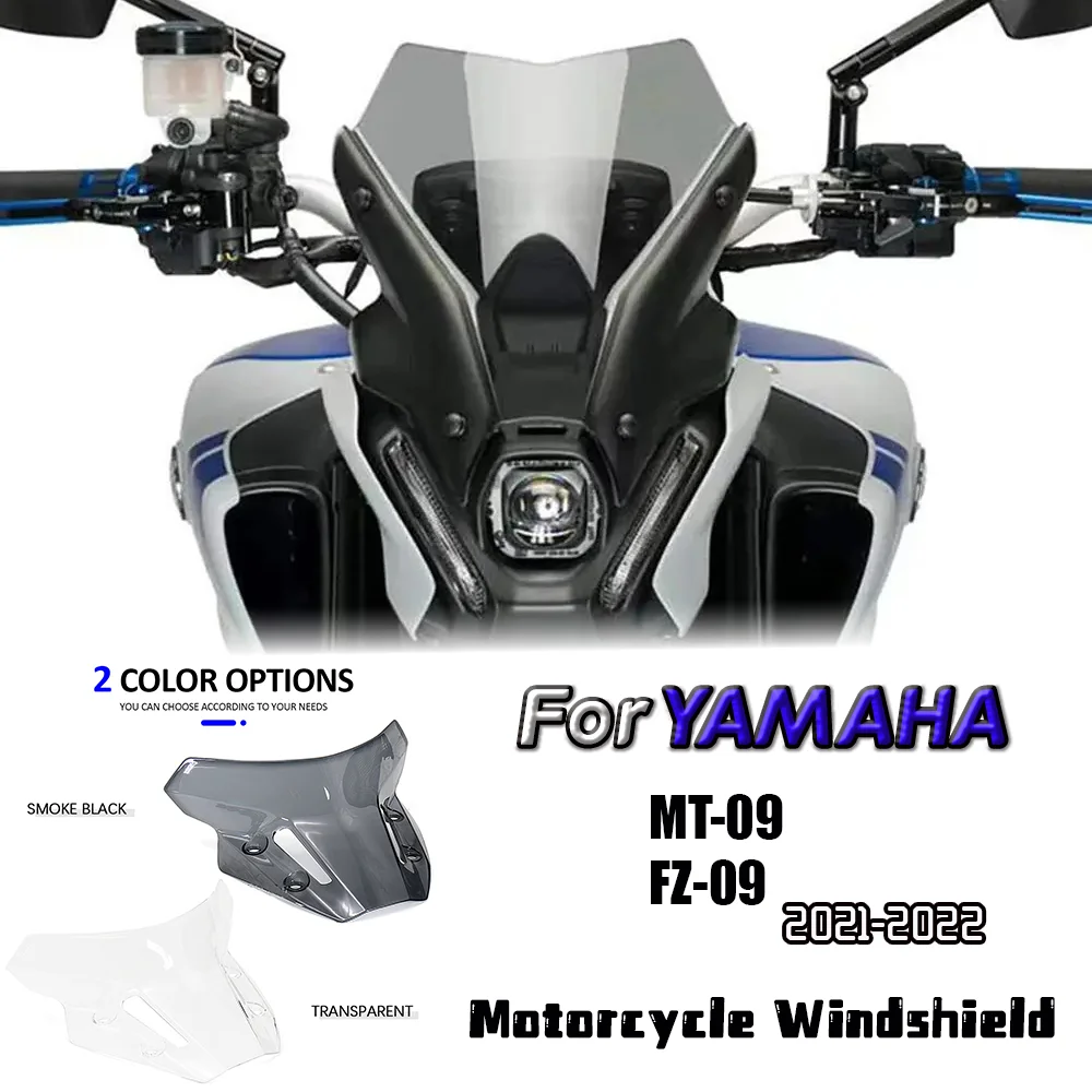 

For YAMAHA MT-09 FZ-09 Motorcycle Front Screen Lens Windshield Fairing shield Guard deflector spoiler