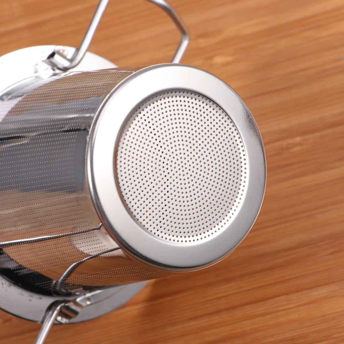 

Stainless Steel Infuser Fine Mesh Filter For Loose Leaf Foldable Handles Hanging Hook Drying Design Tea Strainer Loose Tea