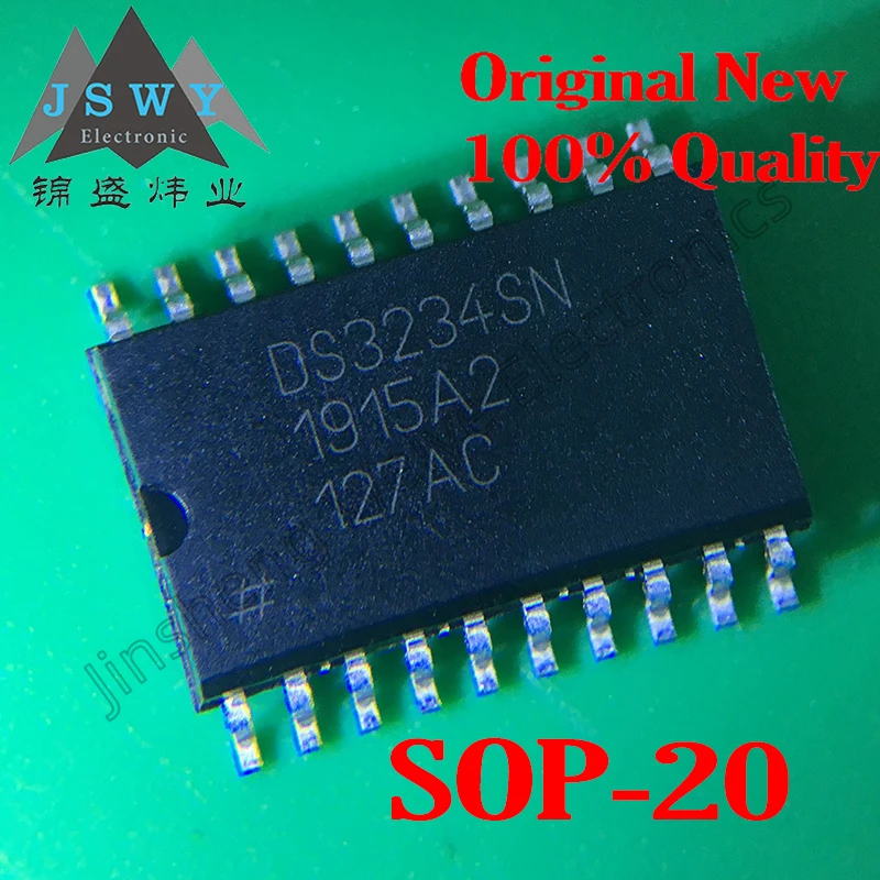 (1/40 pieces) DS3234SN package SOIC-20 DS3234 original genuine real-time clock chip integrated crystal SRAM spot delivery fast