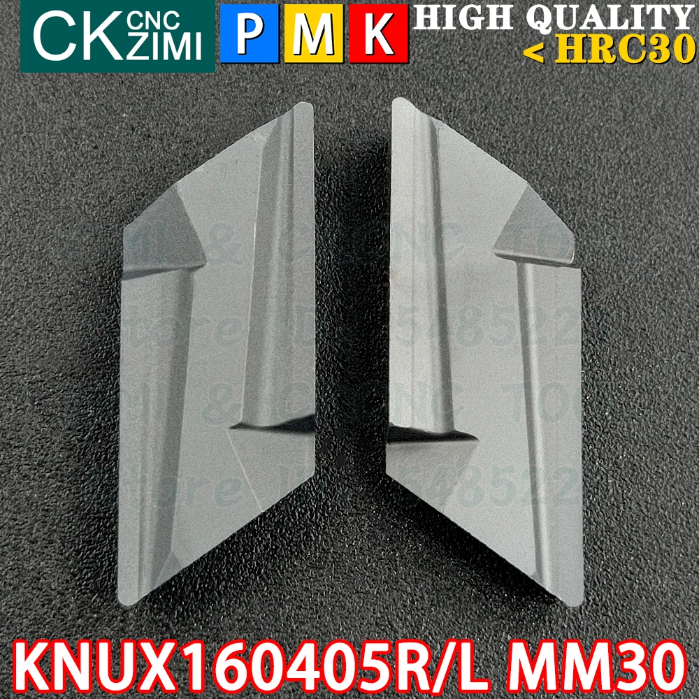 KNUX160405R MM30 KNUX160405L MM30 Inserti in metallo duro Copiatura di inserti di tornitura Utensili da taglio Tornio meccanico KNUX 1604 KNUX1604 MM10 in metallo Utensili per DKJNL DKJNR Portautensili di tornitura