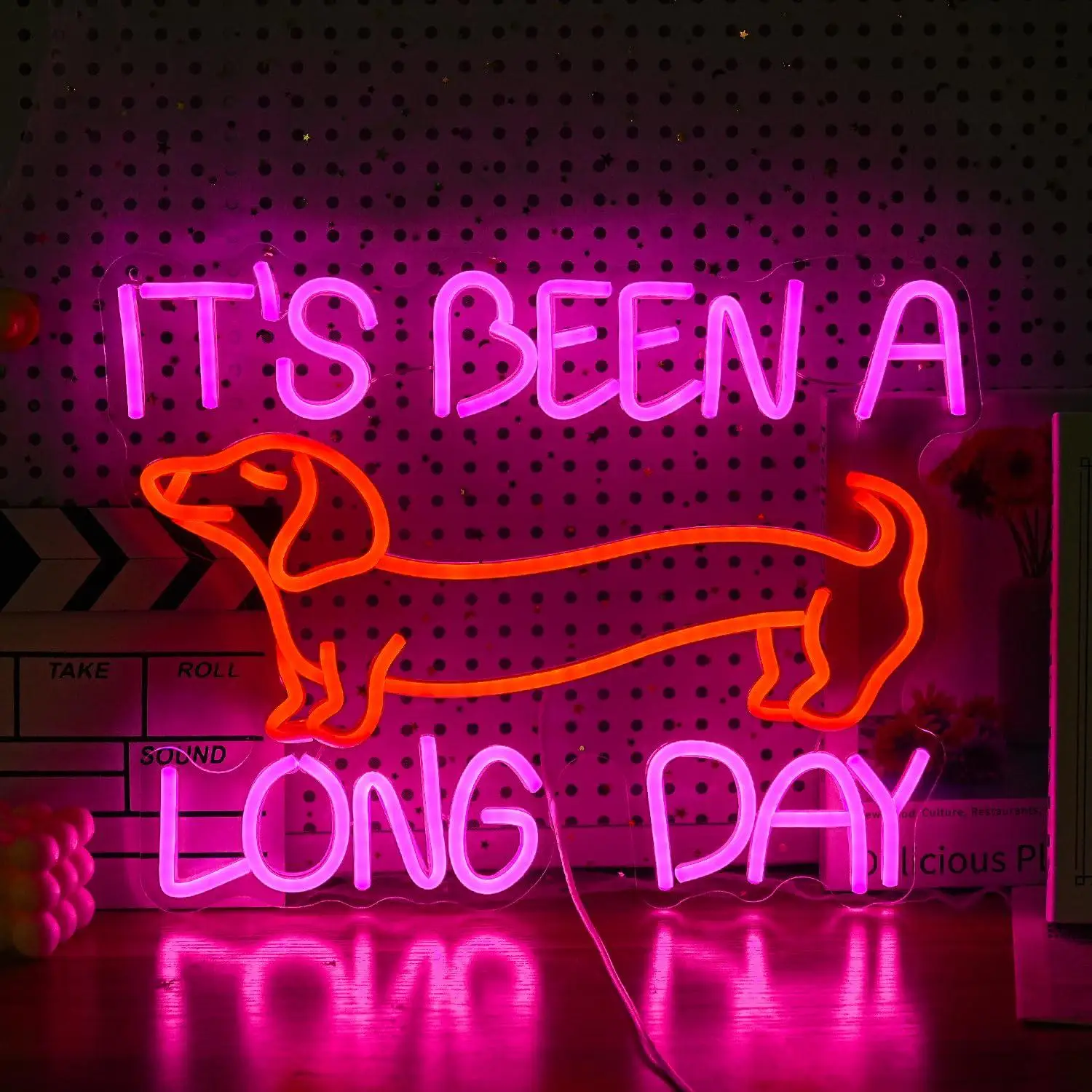 

Dachshund Neon Sign USB Powered LED Dimmable Neon Lights for Bedroom Kids Room Game Room Decor Gift for Dog Lovers Wall Lights