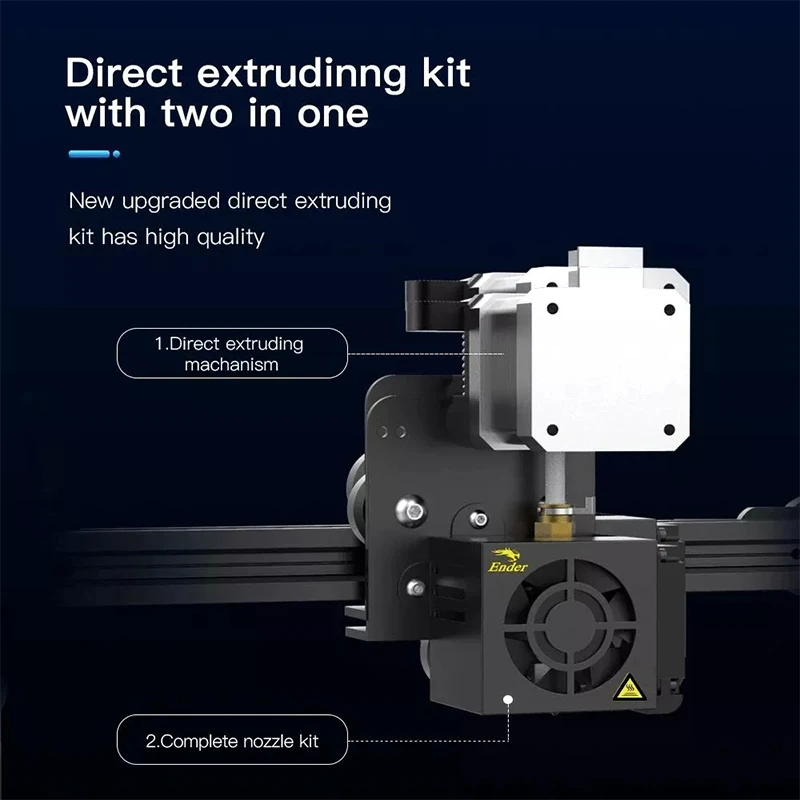 Creality Ender 3 Direct Drive Extruder for Ender 3 / Ender-3 Pro Upgraded 42-40 Stepper Motor Hotend Kit 1.75mm Fan Cables