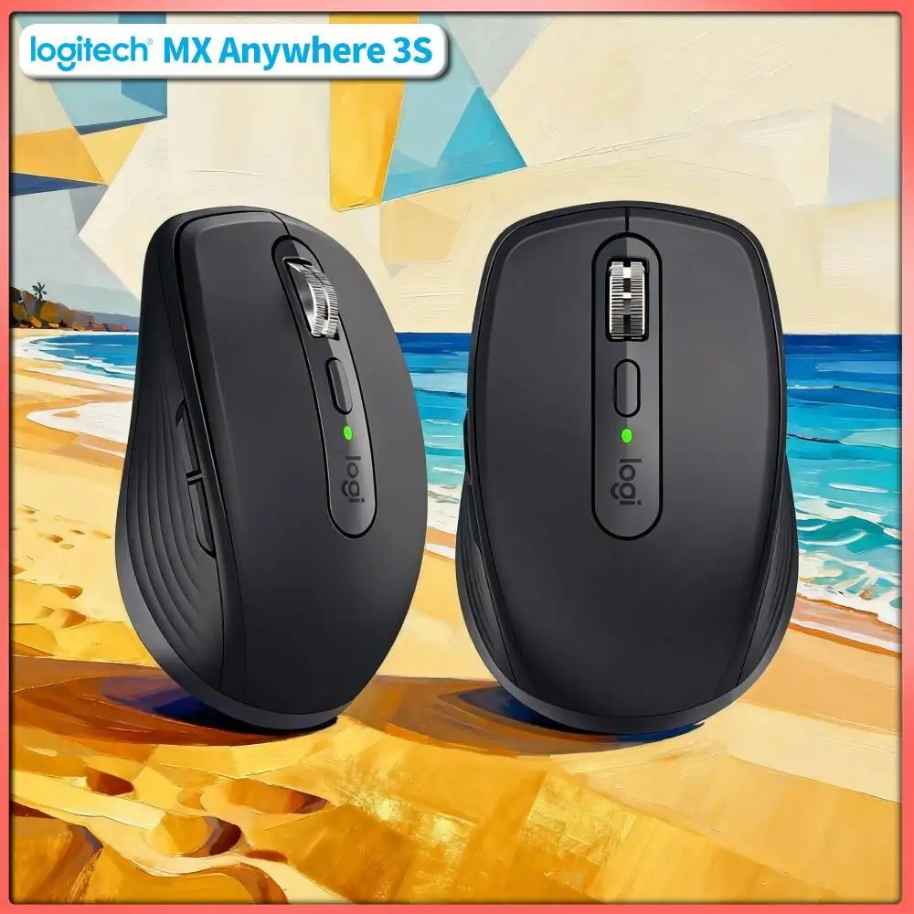 Ergonomic Wireless MX Anywhere 3S - 8K DPI, MagSpeed Scroll, Anti-Slip Surface, Great for Florist Shop Occasion Style Matching