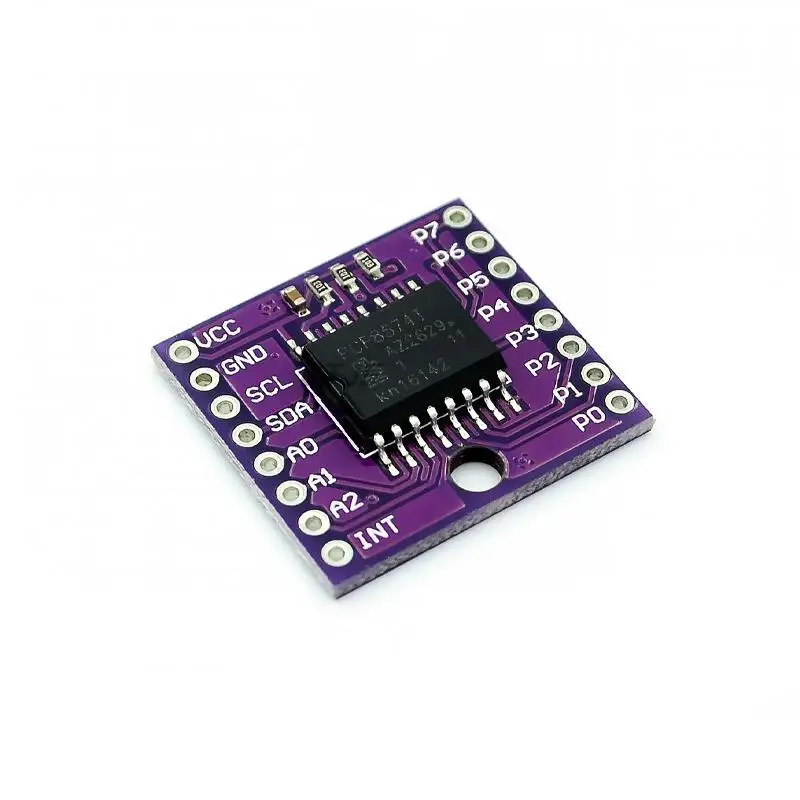 1 peça pcf8574t i/o interface de porta i2c suporte módulo estendido em cascata