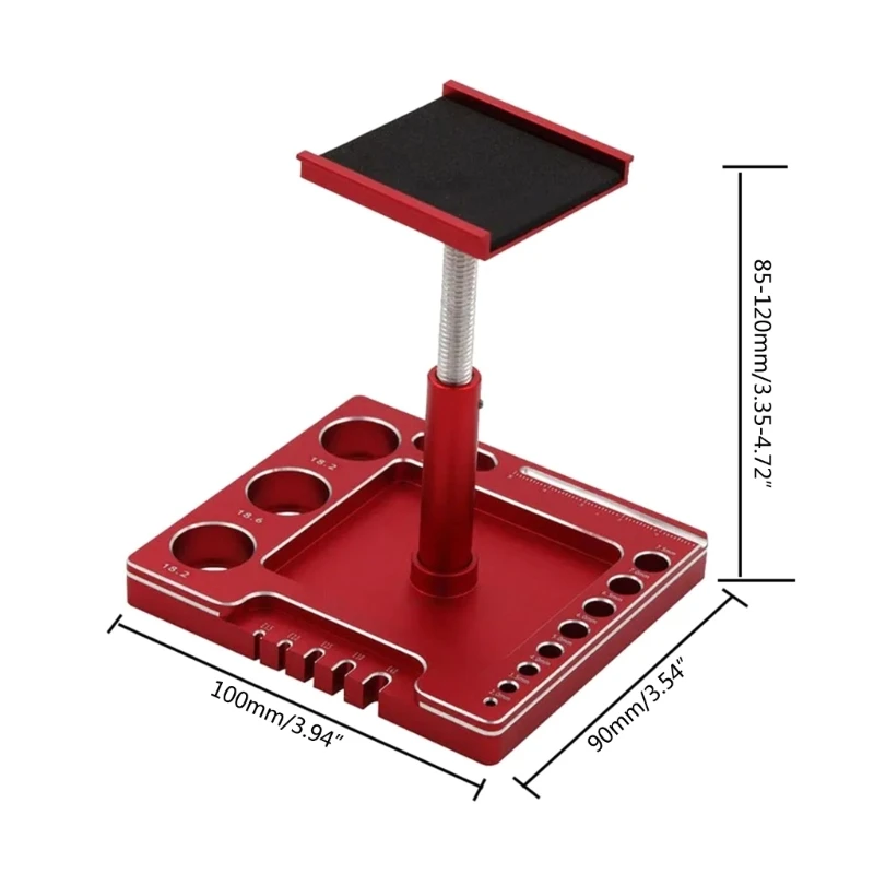 Remote Control Car Work Stand 360 Degree Rotation Repair Workstation Stand for TRX4M SCX24 517A