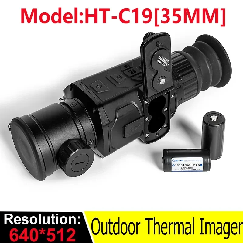 

HTi C19 Thermal Imager for Hunting Infrared Camera Monocular Telescope Night Vision Adjustable Focus