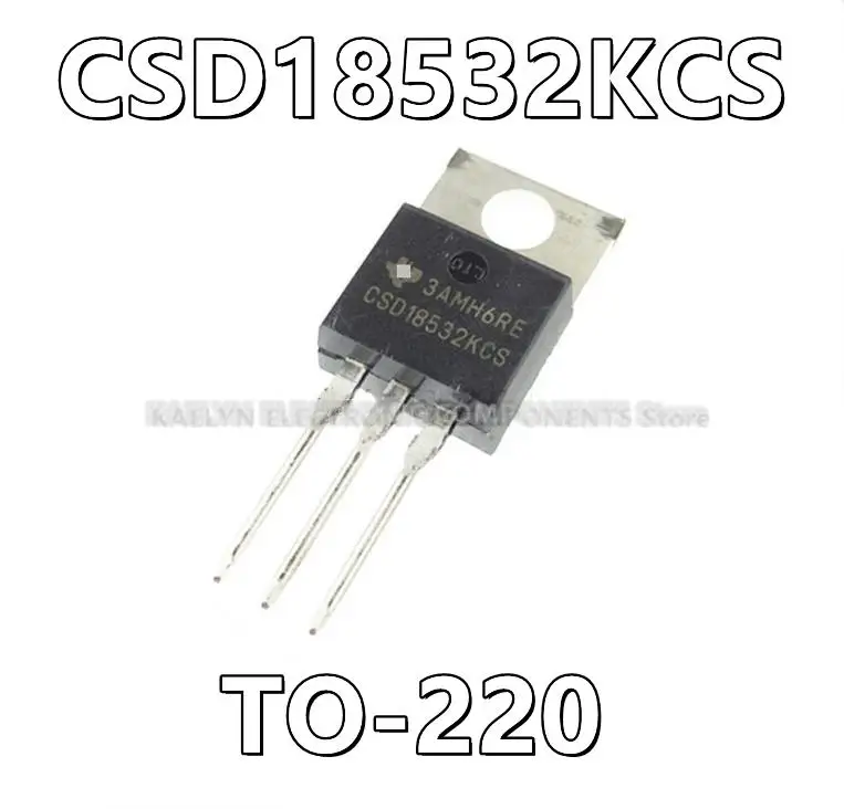 10pcs/lot CSD18532KCS CSD18532 N-Channel 60 V 100A (Tc) 250W (Tc) Through Hole TO-220-3