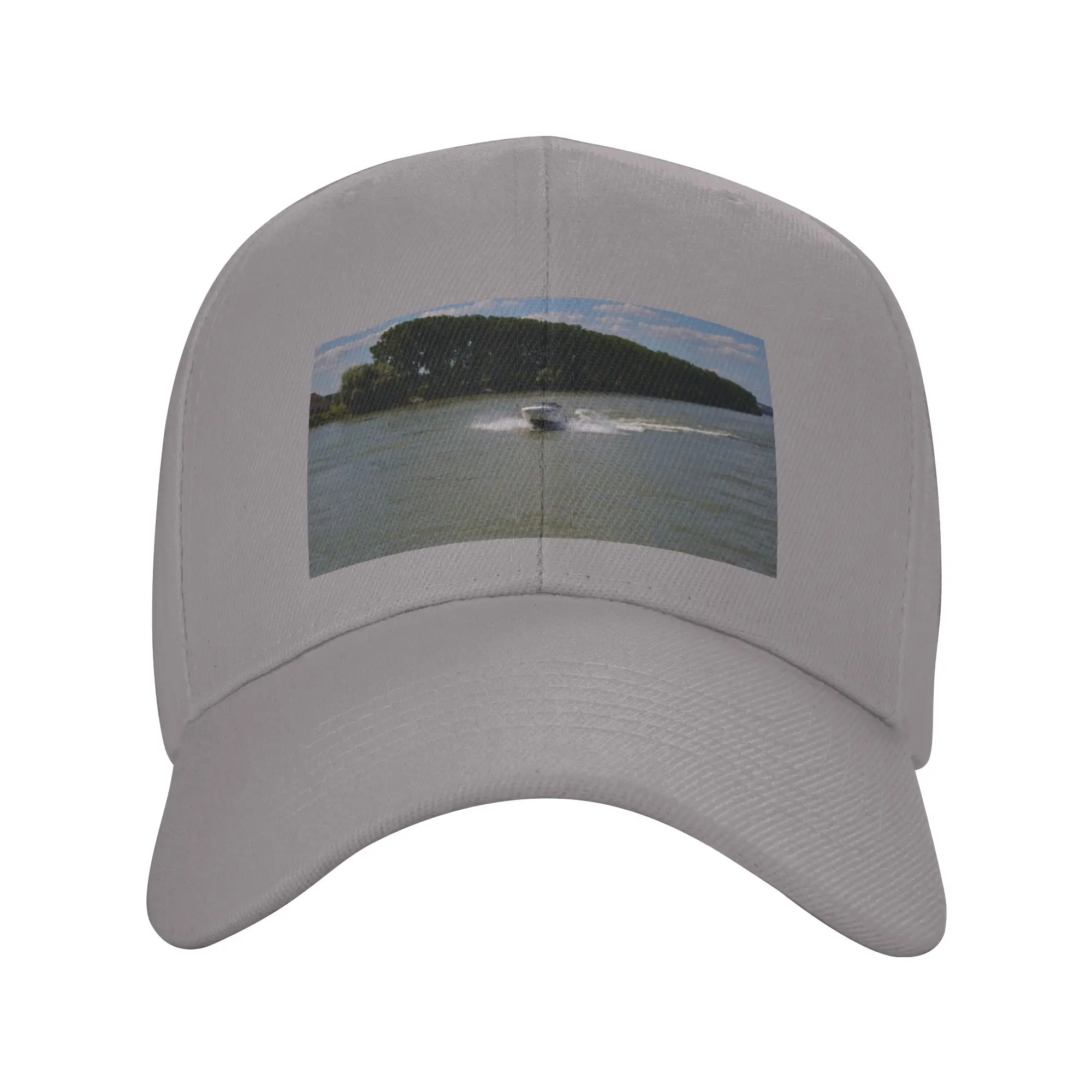 High Speed Motor Boat Trendy Baseball Cap Dating Plastic Buckle Baseball Cap