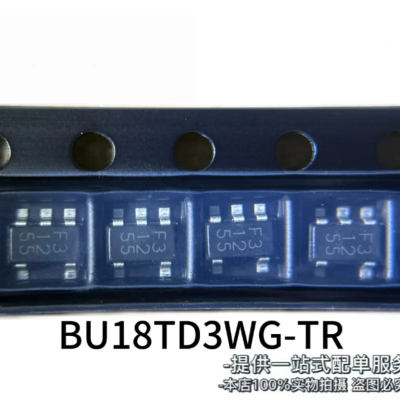 50PCS New Original BU18TD3WG-TR CMOS LDO Regulator Fixed 1.8V 200mA SSOP5 SOT23-5 70dB Ripple Rejection SMD Power Management IC