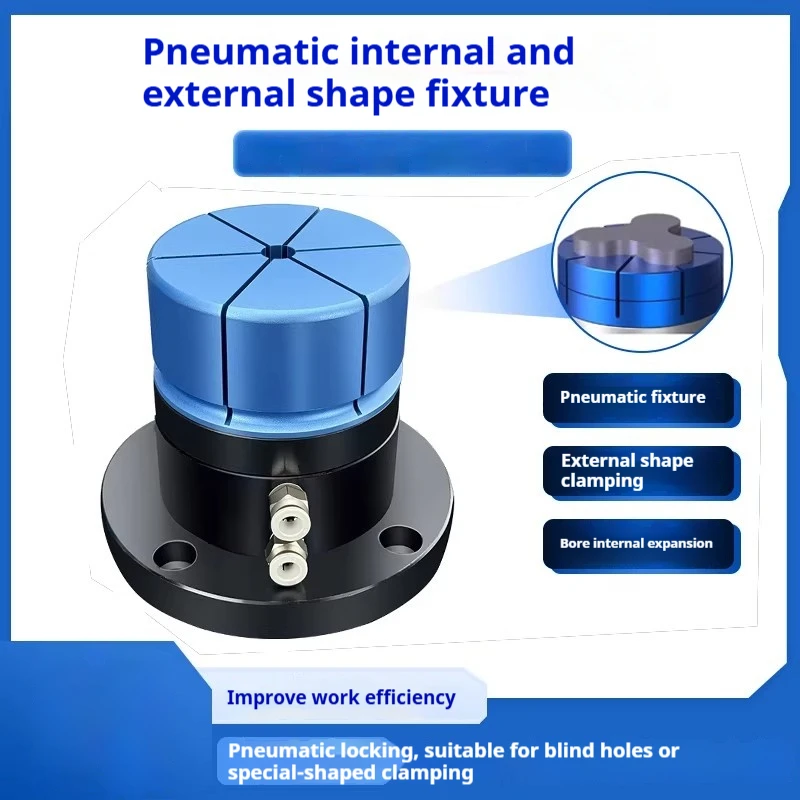 

ID OD Pneumatic Workingholding Clamps Workpiece Clamping Fixtures Clamp Any Shape Hold On External Internal Form For Machining