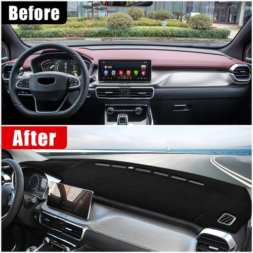 Imagen 2 del producto Para Geely Coolray SX11 2019 2020 2021 2022 2023 2024 2025 cubierta parasol para salpicadero de coche accesorios antideslizantes