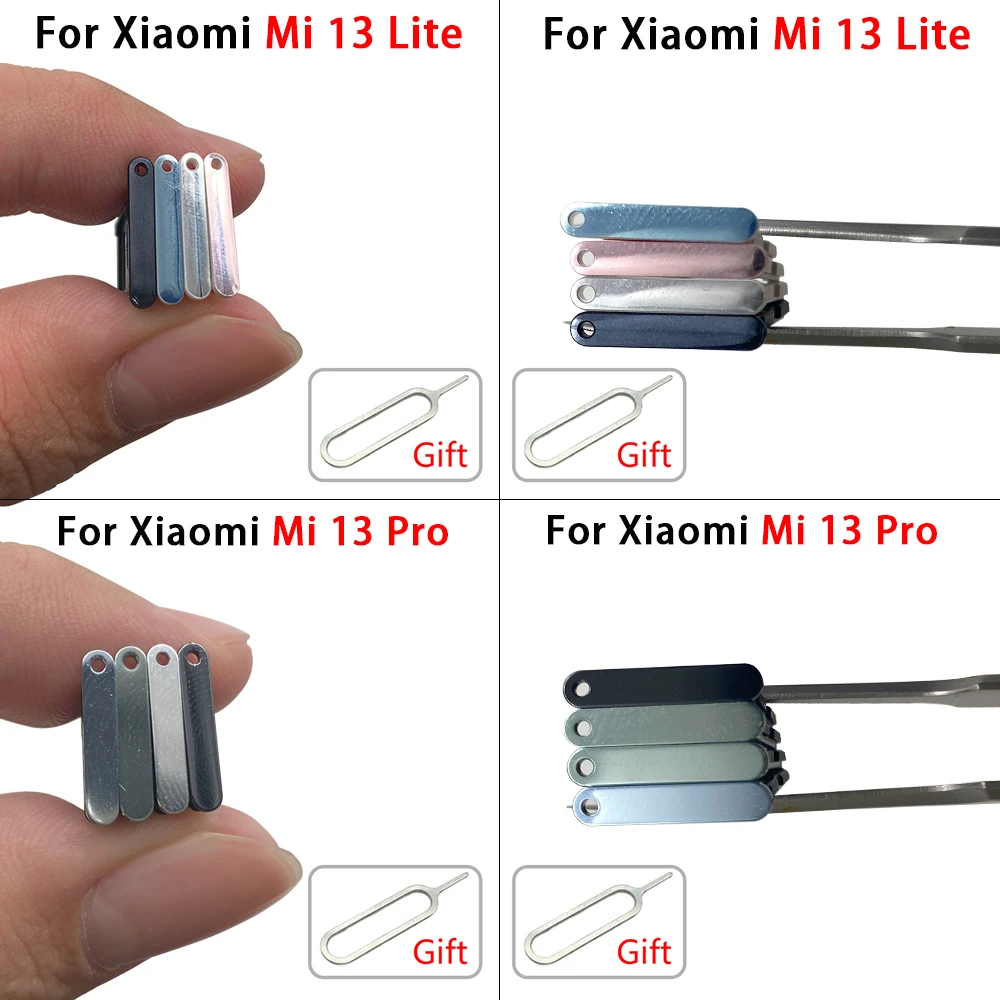 New Sim Card Tray Slot For Xiaomi Mi 13 Lite Xiaomi Mi 13 Pro Xiaomi Mi 13 SIM Card Tray Slot Holder Adapter Socket Repair Parts