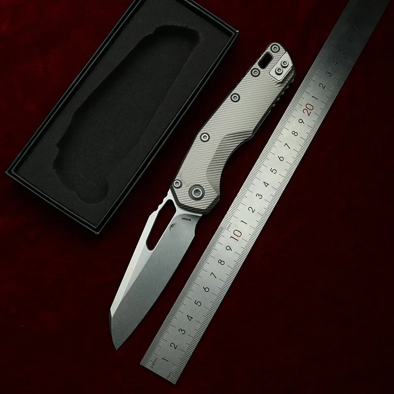 LEMIFSHE MSI cuchillo plegable titanio M390 rodamientos de bolas - imagen 5