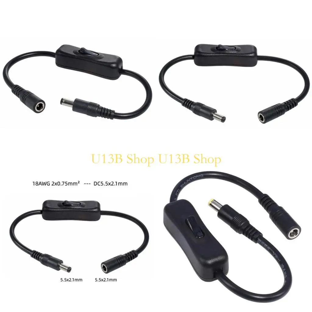 

U13B Power Pult Power 5,5x2,1 мм до 5,5x2,1 мм/5,5x2,5 мм до 5,5x2,5 мм с мужским и женским разъем