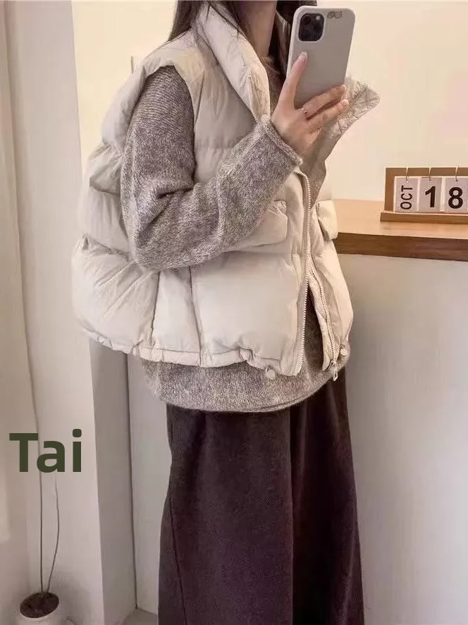 スリオルト パファージャケット レディース ファッション 2025 秋冬新作 小さいサイズ コットン パフベスト アウター 韓国風 ストレート...